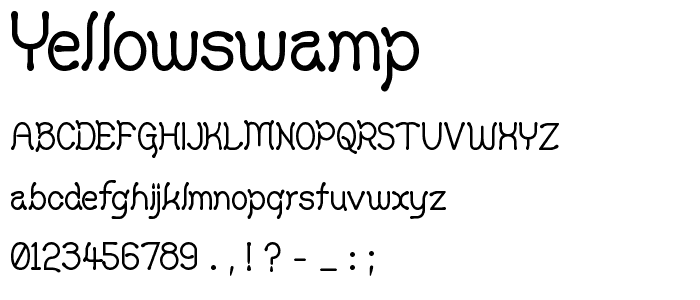 Yellowswamp font