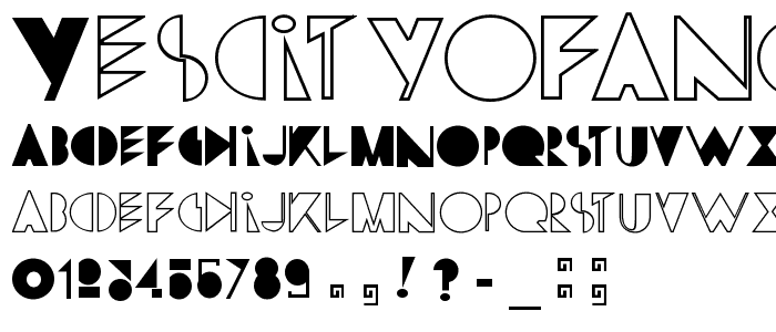 YesCityOfAngels font