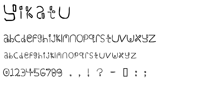 Yikatu font