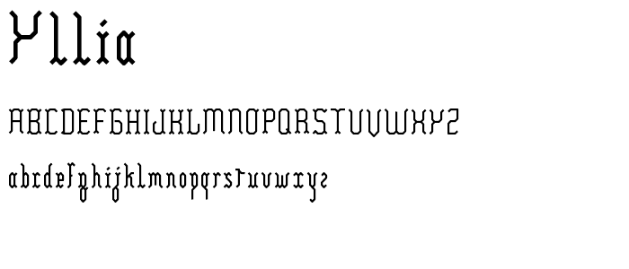 Yllia font