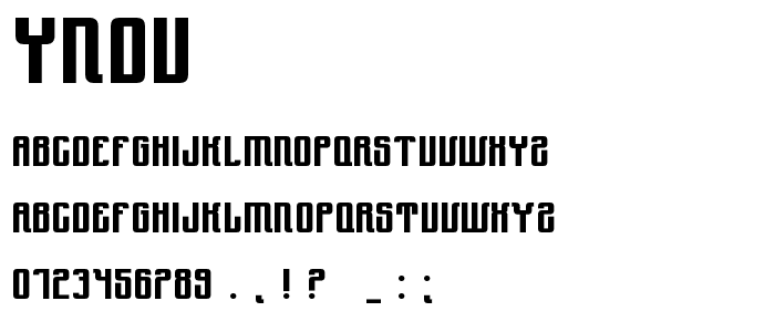 Yndu font