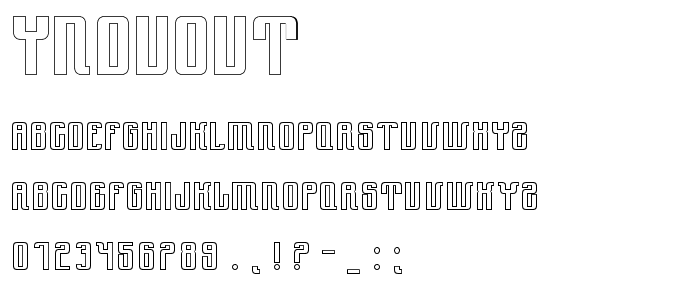 YnduOut font