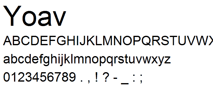 Yoav font