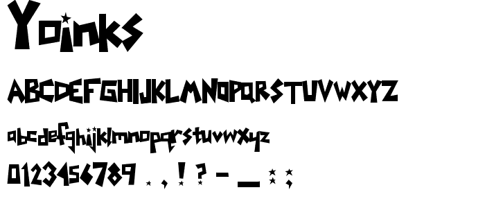 Yoinks font