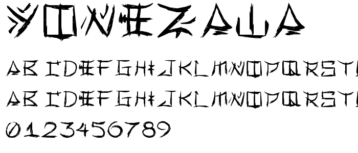 Yonezawa font