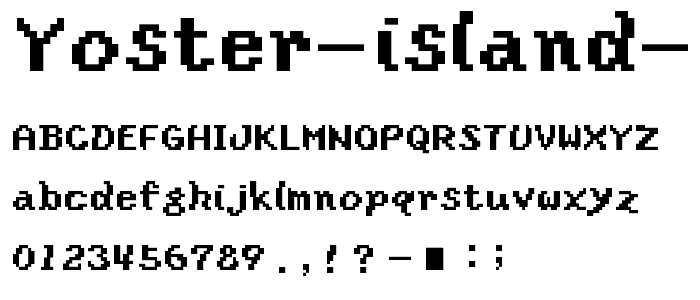 Yoster Island Regular font