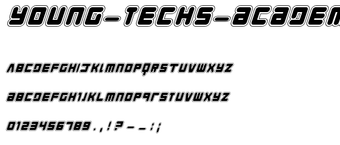Young Techs Academy Italic police