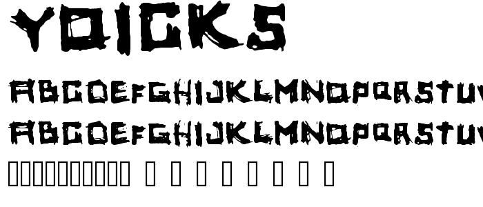 yoicks font