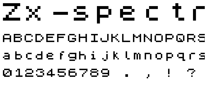 ZX Spectrum font