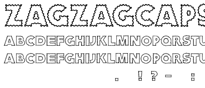 ZagzagCaps font