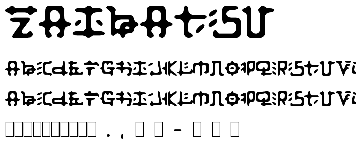 Zaibatsu font