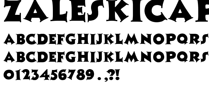 ZaleskiCaps-Normal font