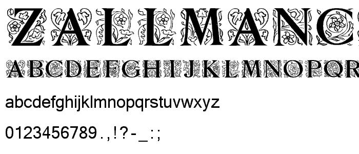 ZallmanCaps font