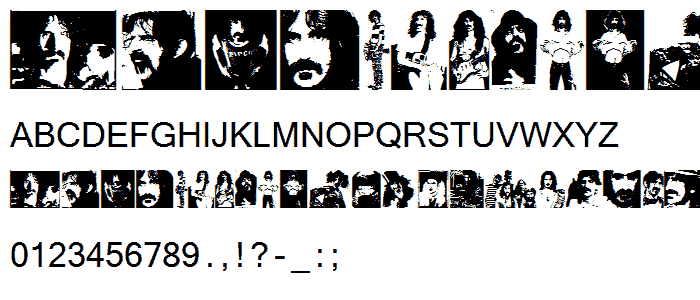 ZappaBats font