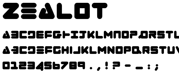 Zealot font