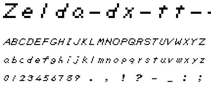 Zelda DX TT BRK  font