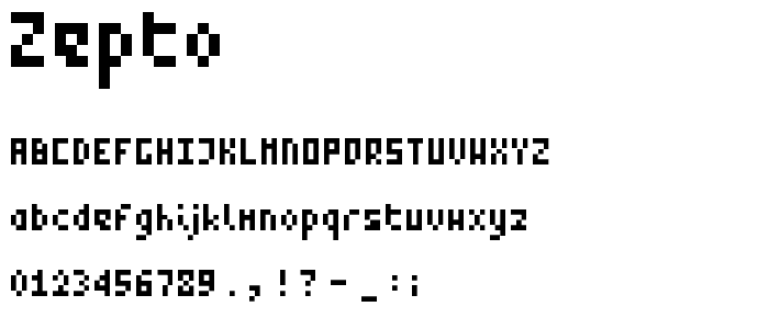 Zepto font