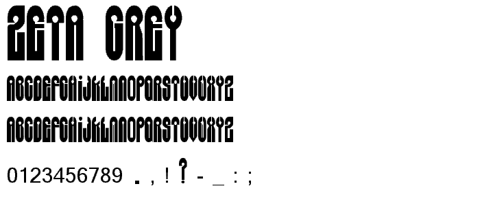 Zeta Grey font