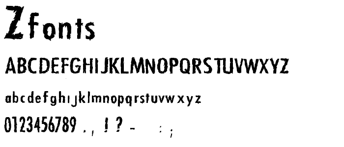 Zfonts font