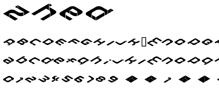 Zhed font