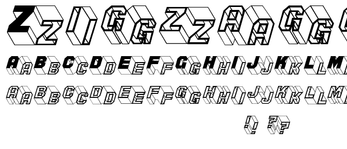 ZigZagOne font