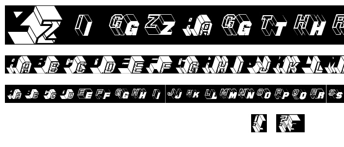 ZigZagThree font