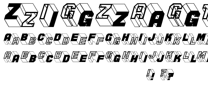 ZigZagTwo font