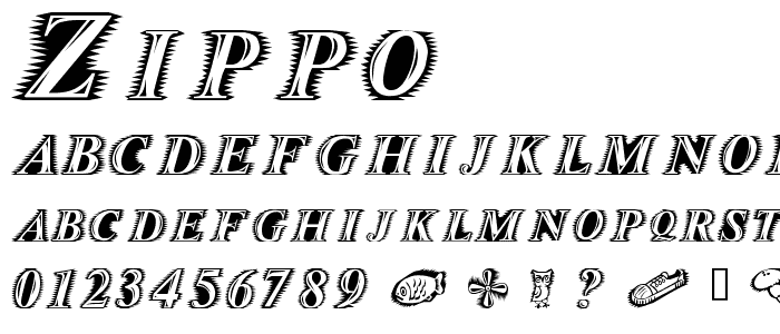 Zippo font
