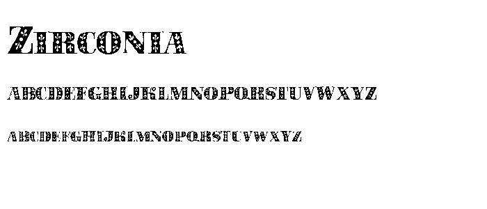 Zirconia font