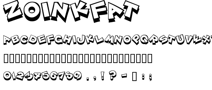 ZoinkFat font