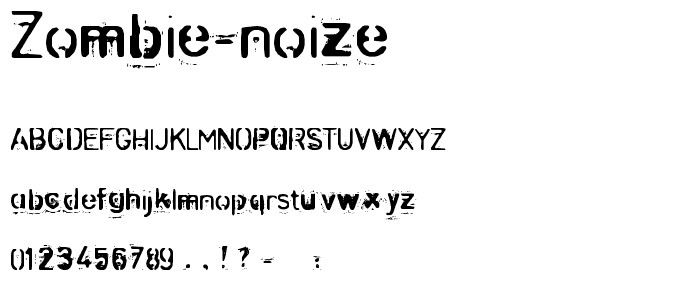 Zombie-Noize font