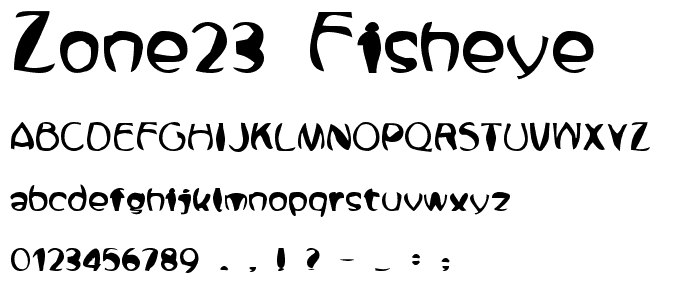 Zone23_FishEye font