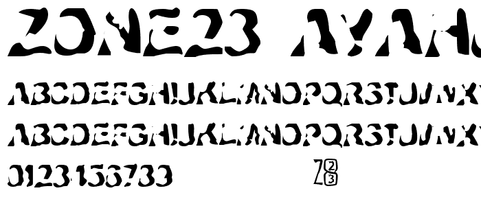 Zone23_ayahuasca font