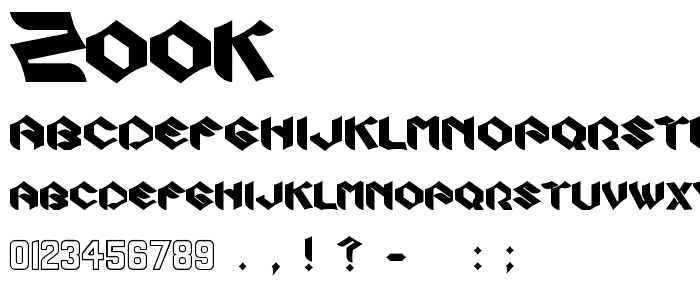 Zook font