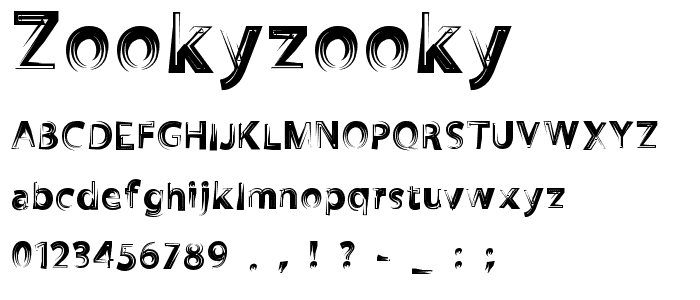 ZookyZooky font