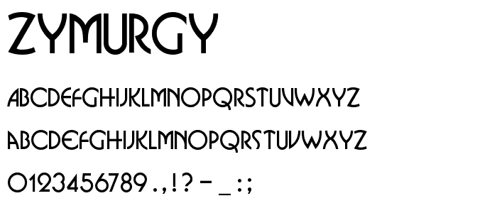 Zymurgy font