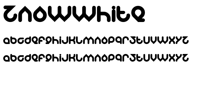 znowwhite font