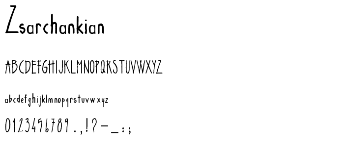 zsarchankian font