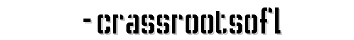  CRASSROOTSOFL font