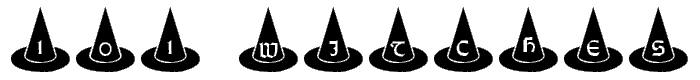 101%21%20Witches%20Hat font