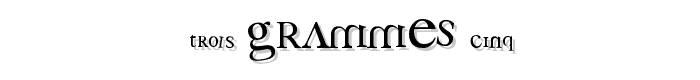 3 grammes 5 font