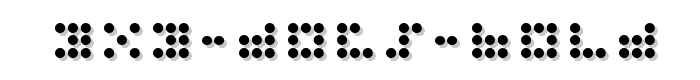 3x3%20dots%20Bold font