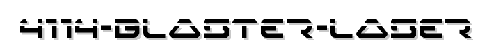 4114%20Blaster%20Laser font