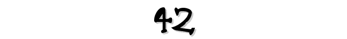 42 font