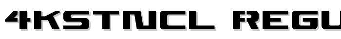 4KSTNCL%20Regular font