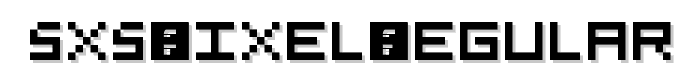 5x5 Pixel Regular font