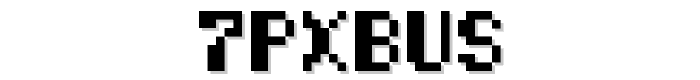 7pxbus font