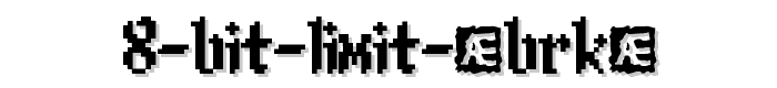 8 bit Limit (BRK) font