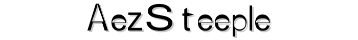 AEZ%20steeple font