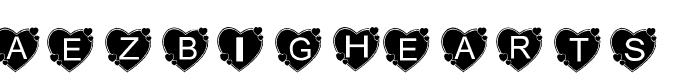 AEZbighearts font